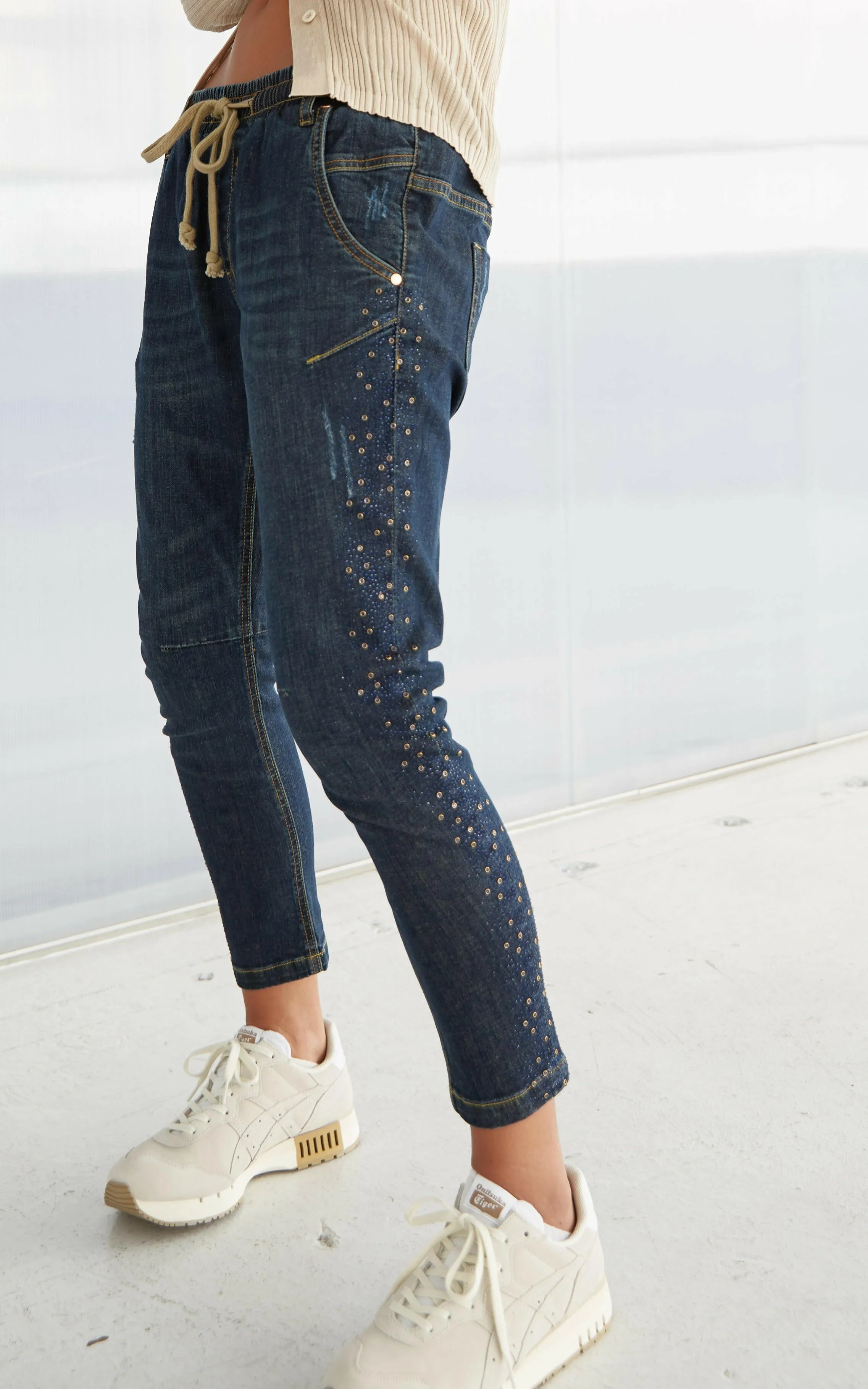 Active Swarovski Embellished Jeans