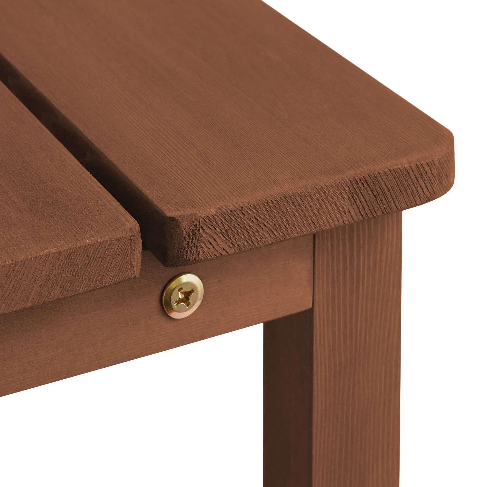 Adirondack Wood Side Table with Shelf