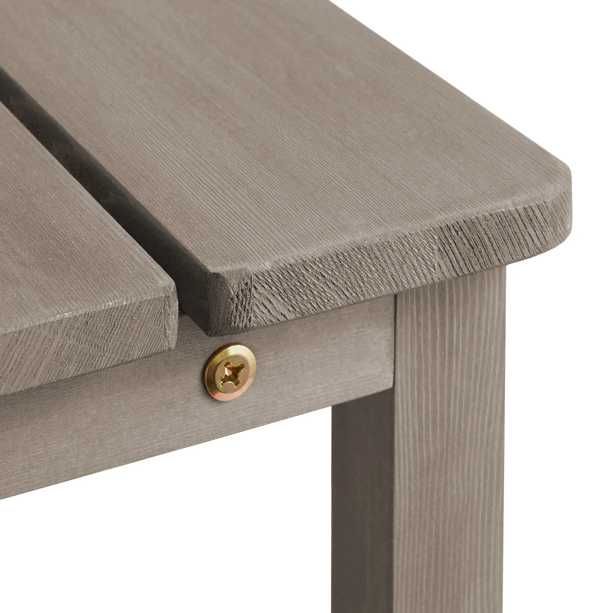 Adirondack Wood Side Table with Shelf