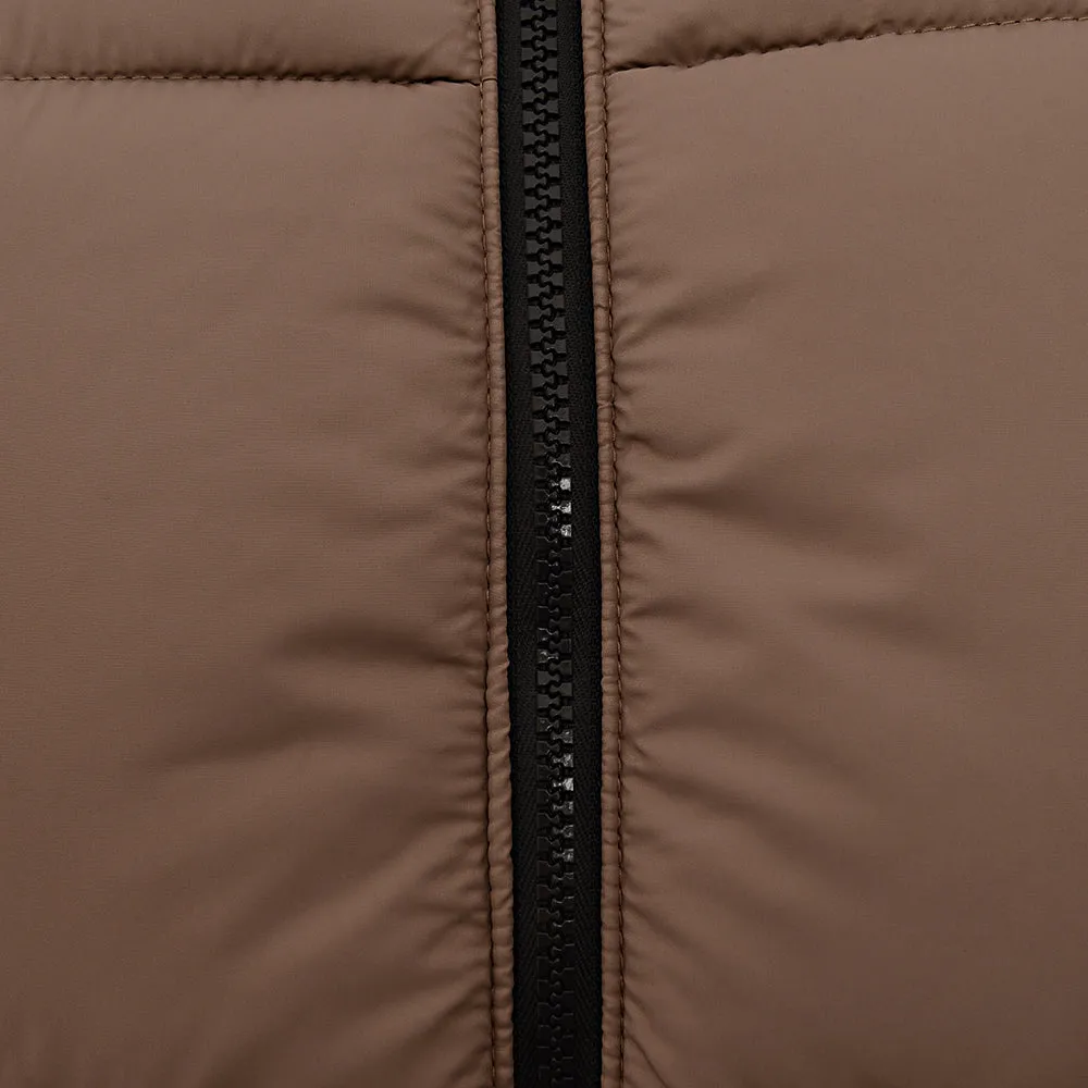 Another Influence Mens Longline Puffer Jacket In Sand