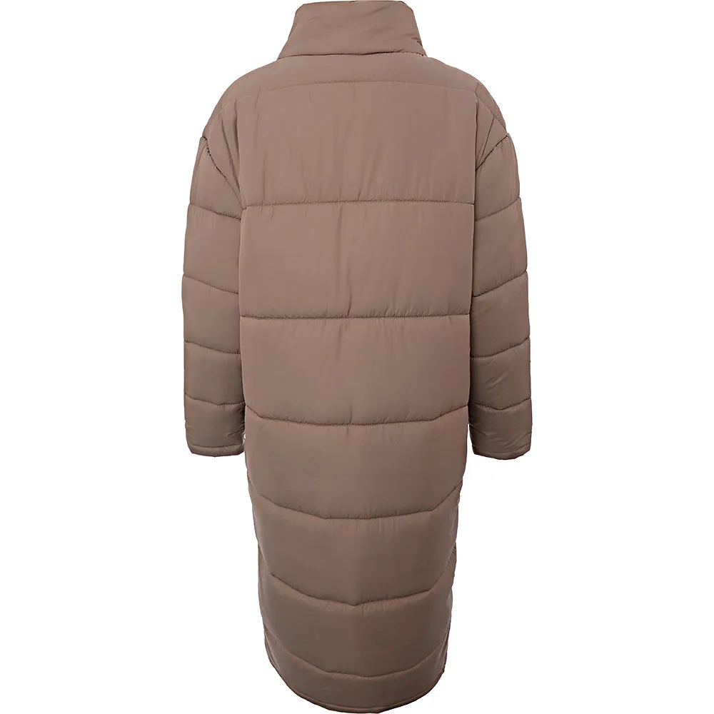 Another Influence Mens Longline Puffer Jacket In Sand