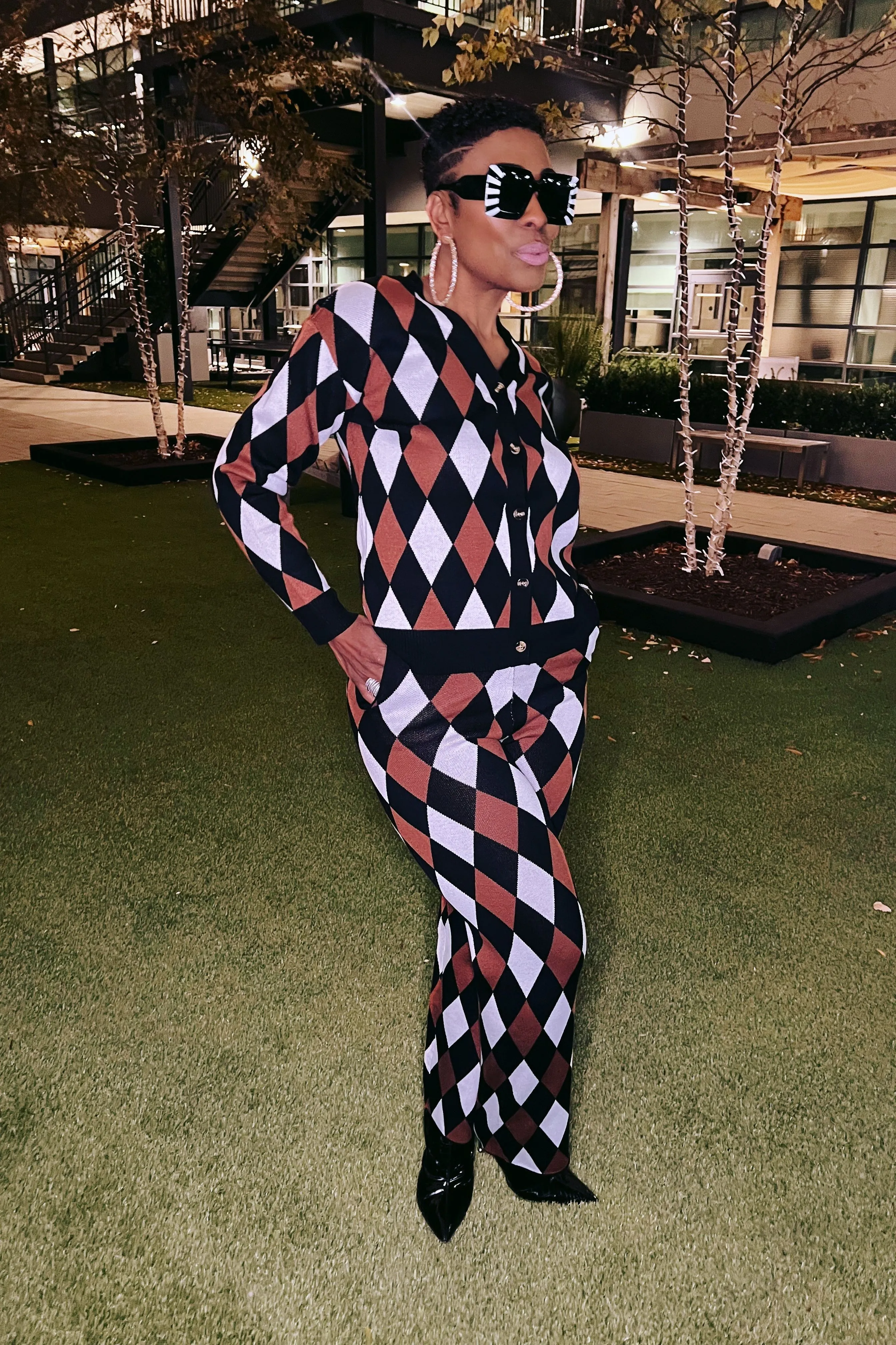 Argyle Essence Two-Piece Set