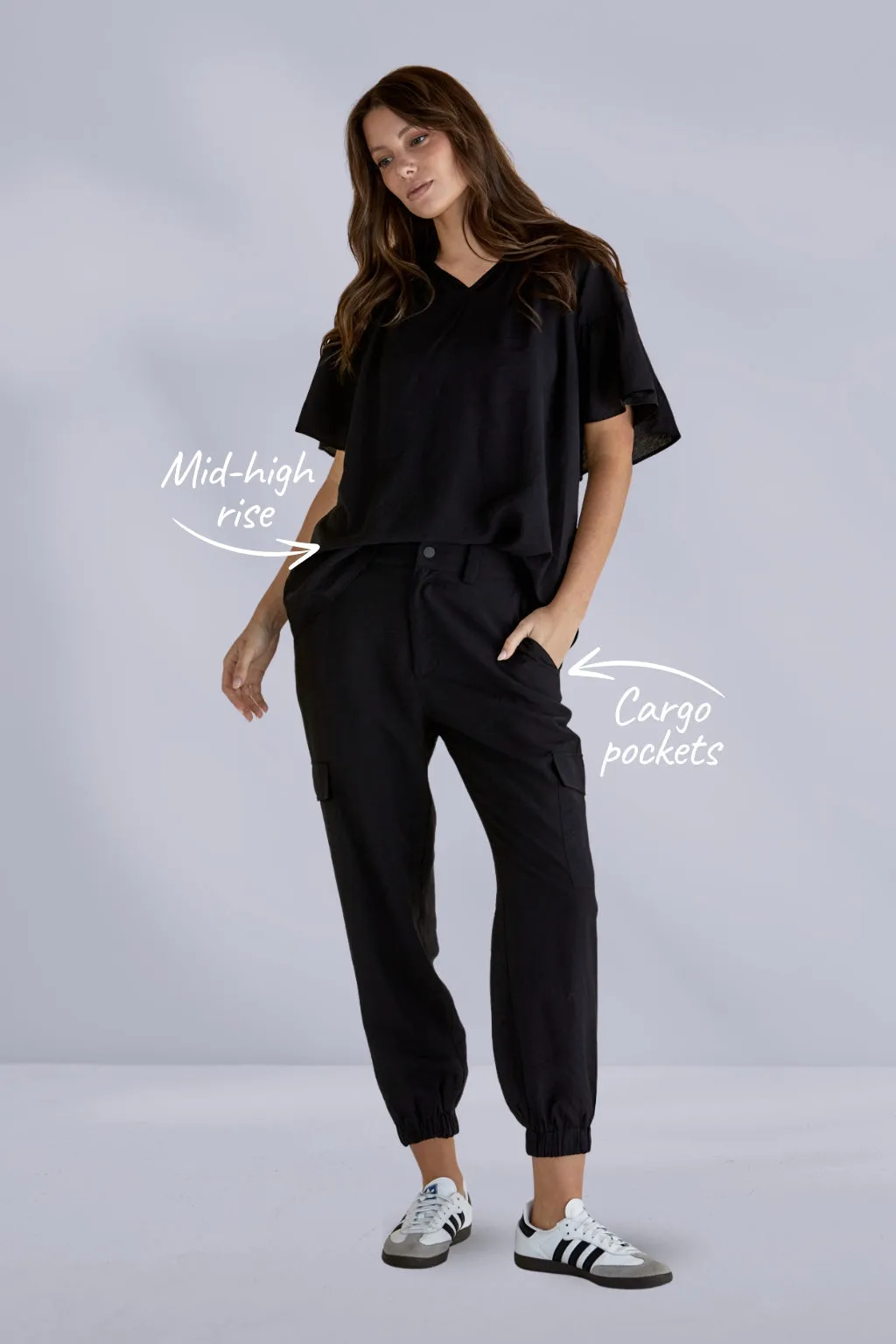 Betty Basics Adrianna Joggers Black