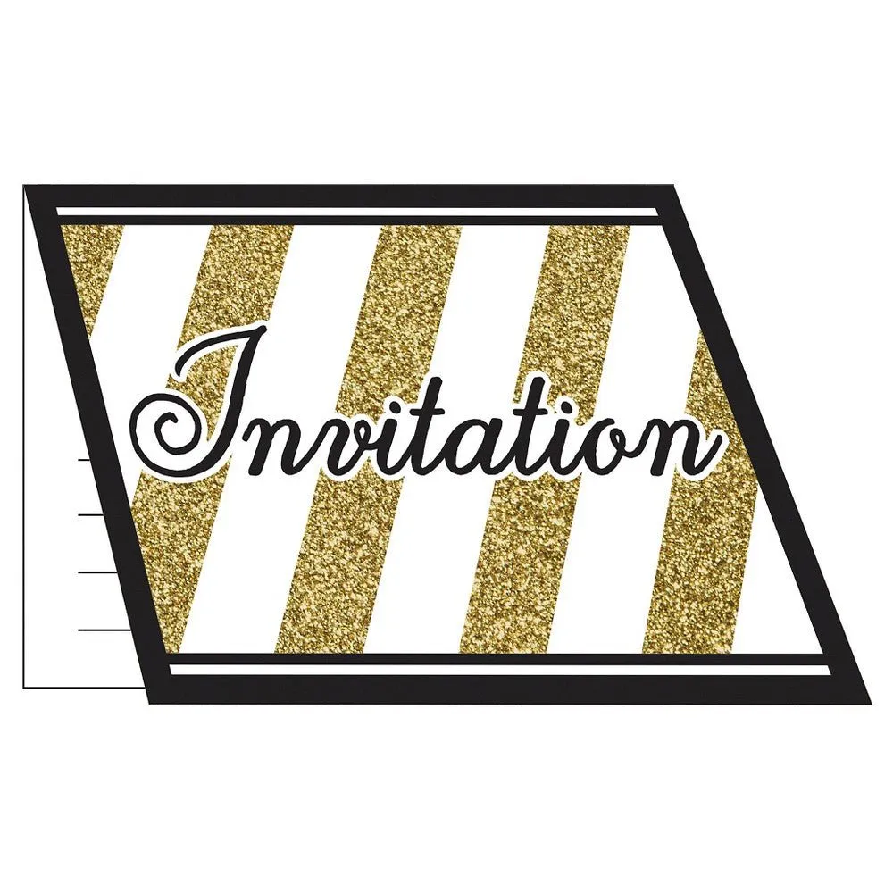 Black & Gold Invitations
