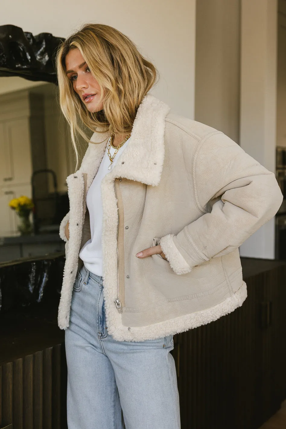 BlankNYC Stay The Night Vegan Jacket