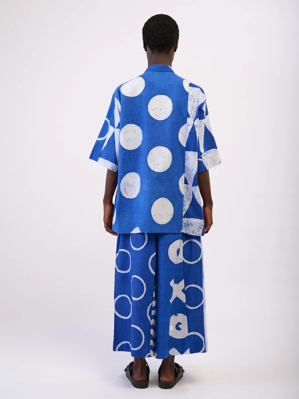 Blue & White Juba Top