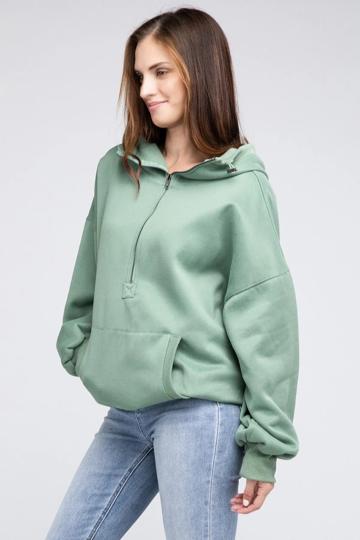 Bohemian Stitch Detailed Elastic Hem Hoodie