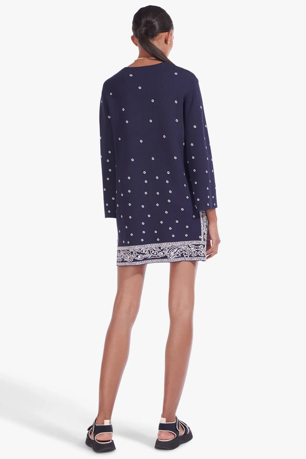 CHEYENNE DRESS | BANDANA PRINT DEEP SEA