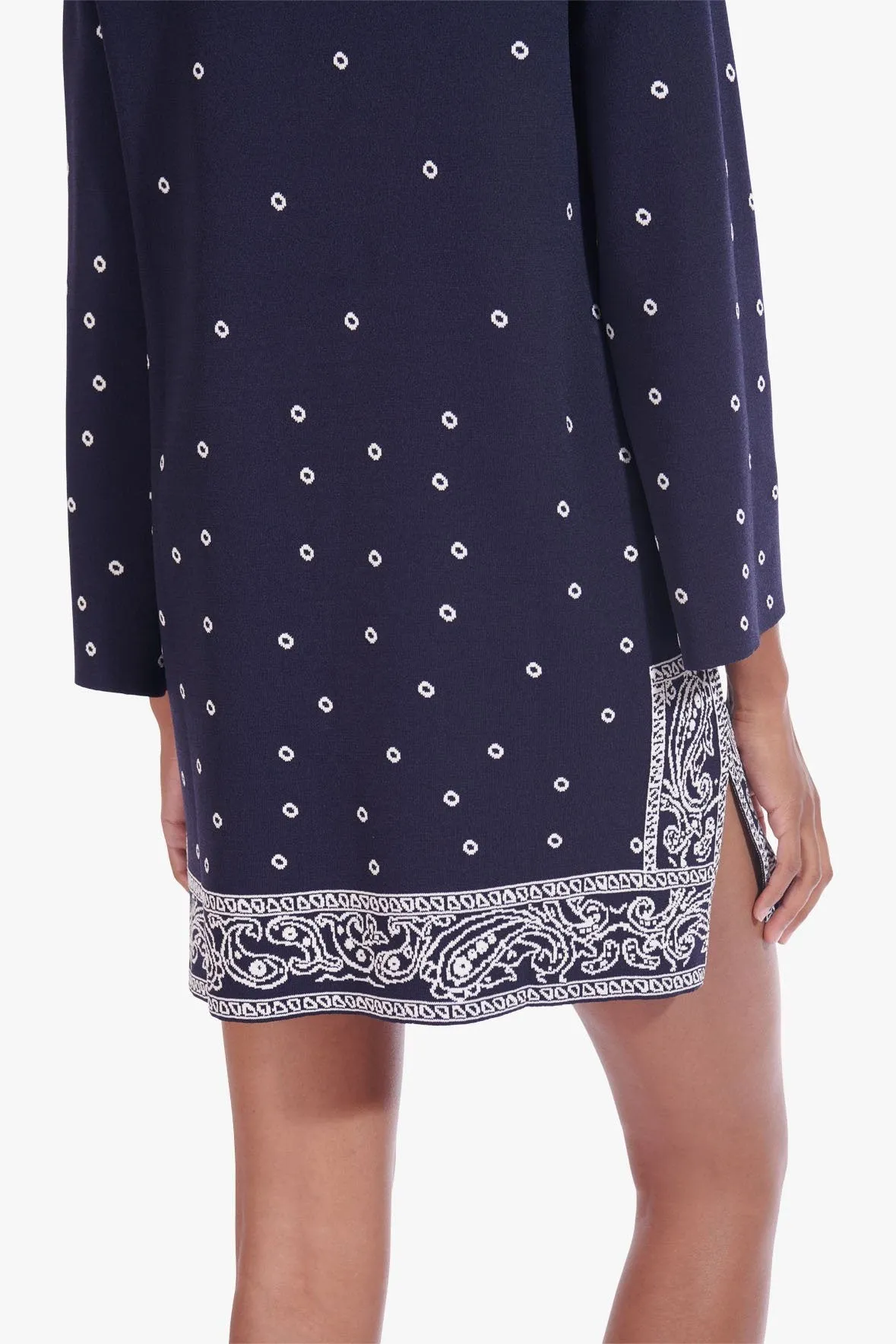CHEYENNE DRESS | BANDANA PRINT DEEP SEA