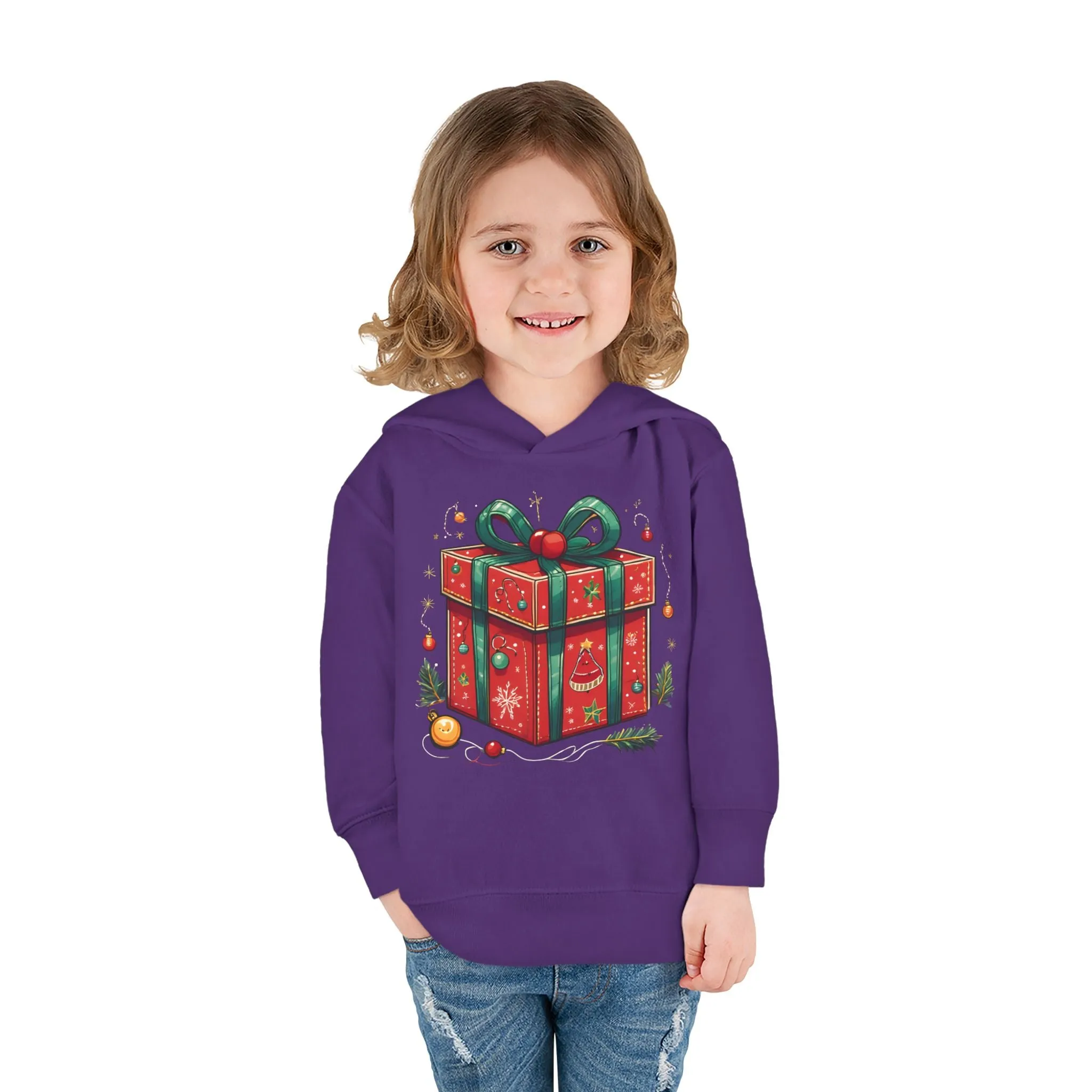 Christmas Gift Box Toddler Hoodie
