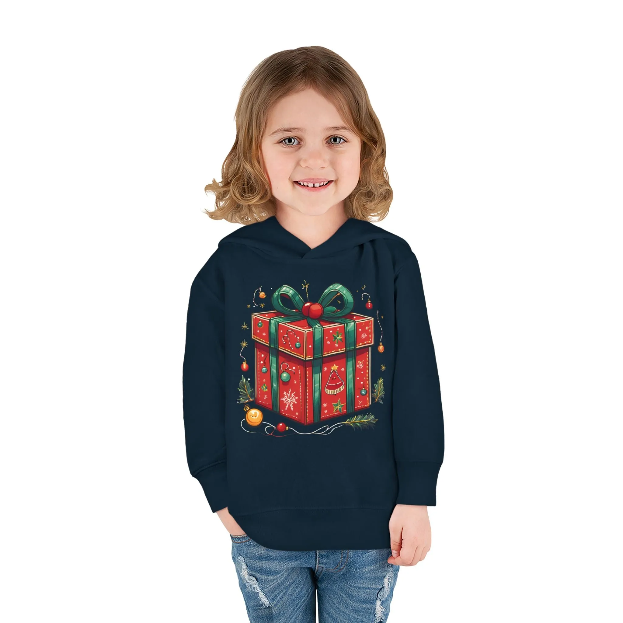 Christmas Gift Box Toddler Hoodie
