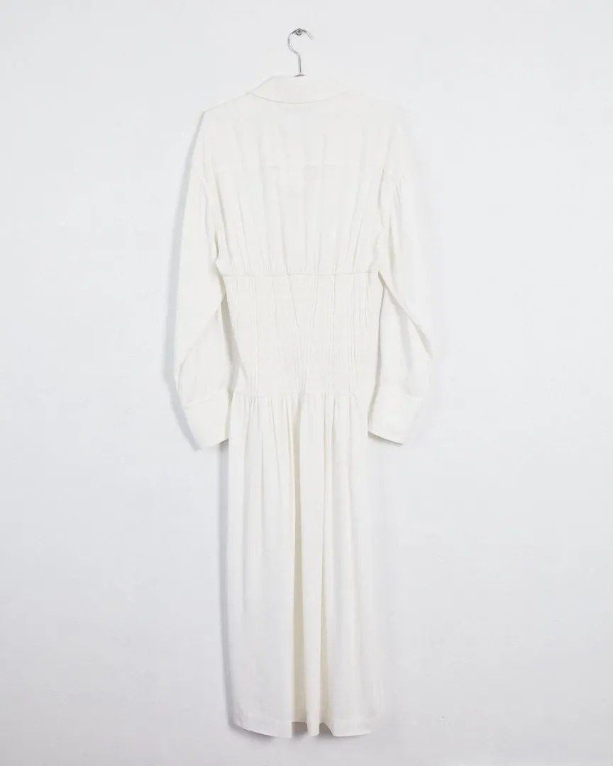 Christopher Esber 'retracted torso shirt' dress, ivory, 12