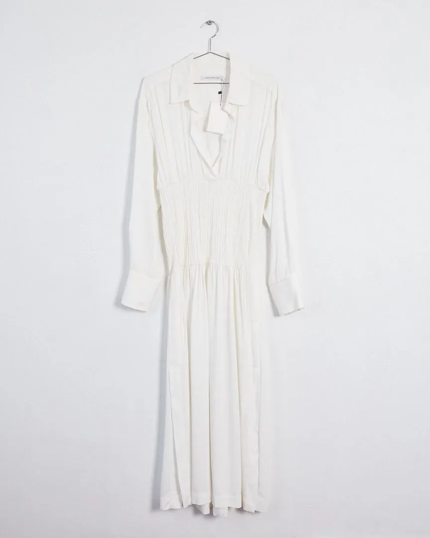Christopher Esber 'retracted torso shirt' dress, ivory, 12
