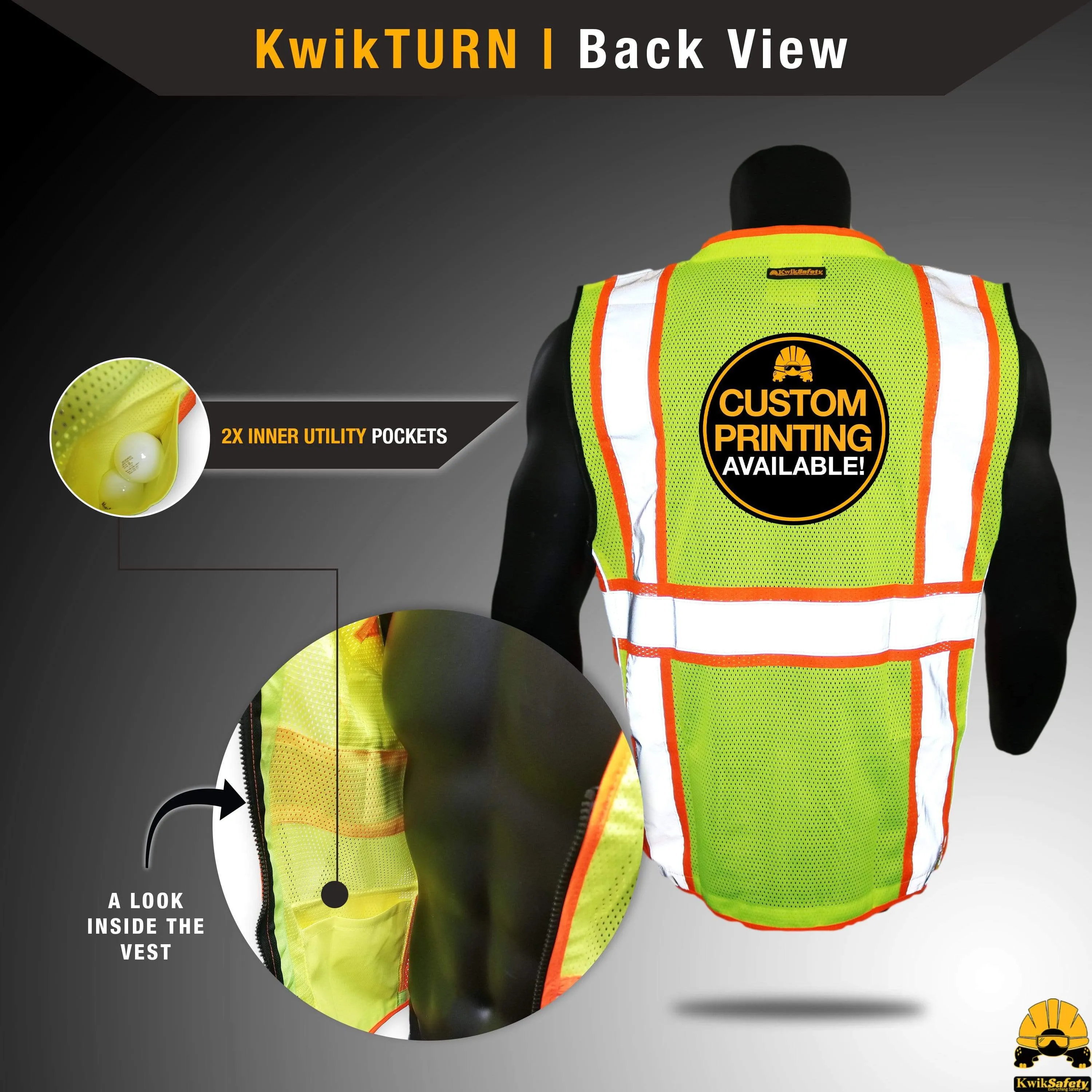 CLEARANCE! KwikSafety SUPREME | ANSI Class 2 Safety Vest - Model No.: KS3317