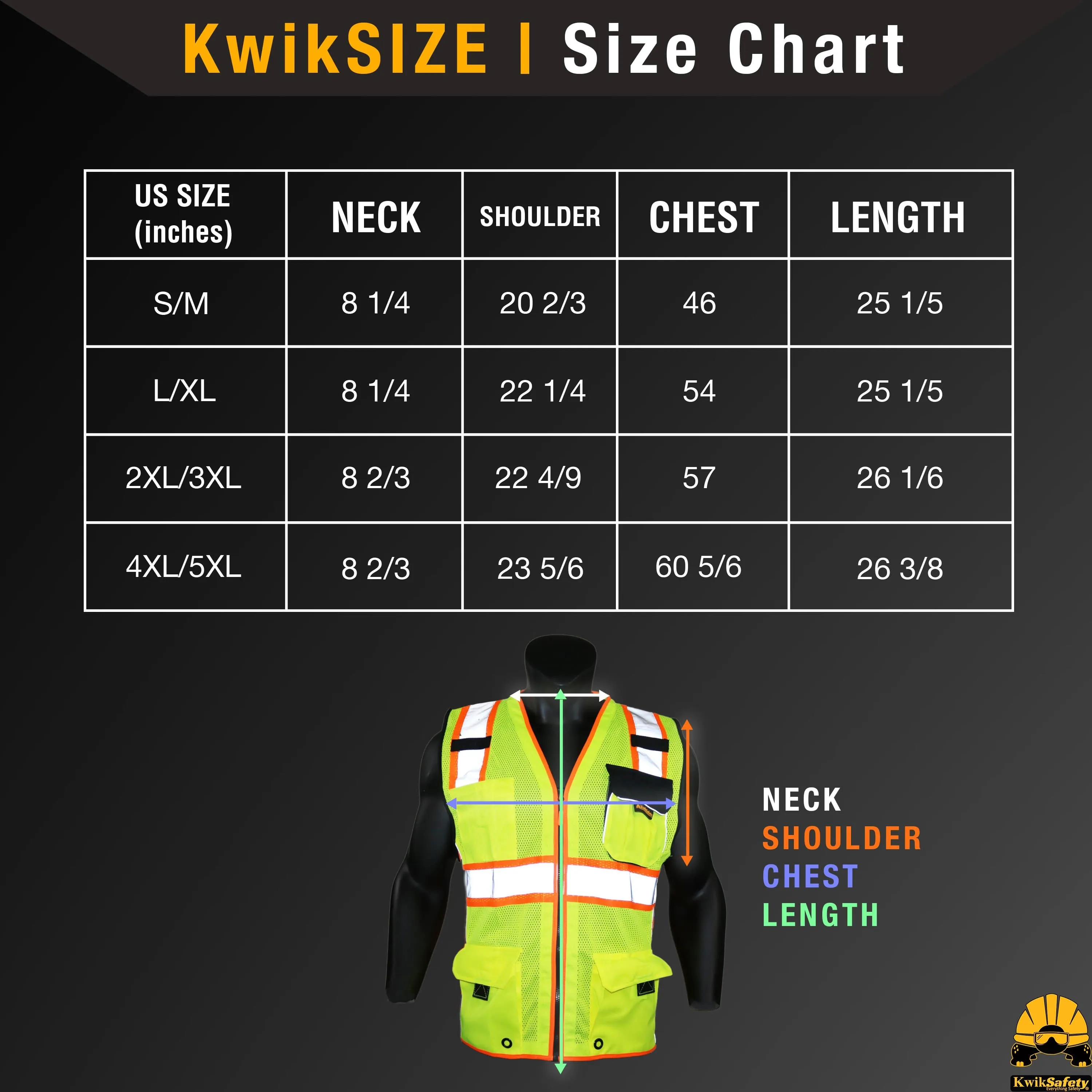 CLEARANCE! KwikSafety SUPREME | ANSI Class 2 Safety Vest - Model No.: KS3317
