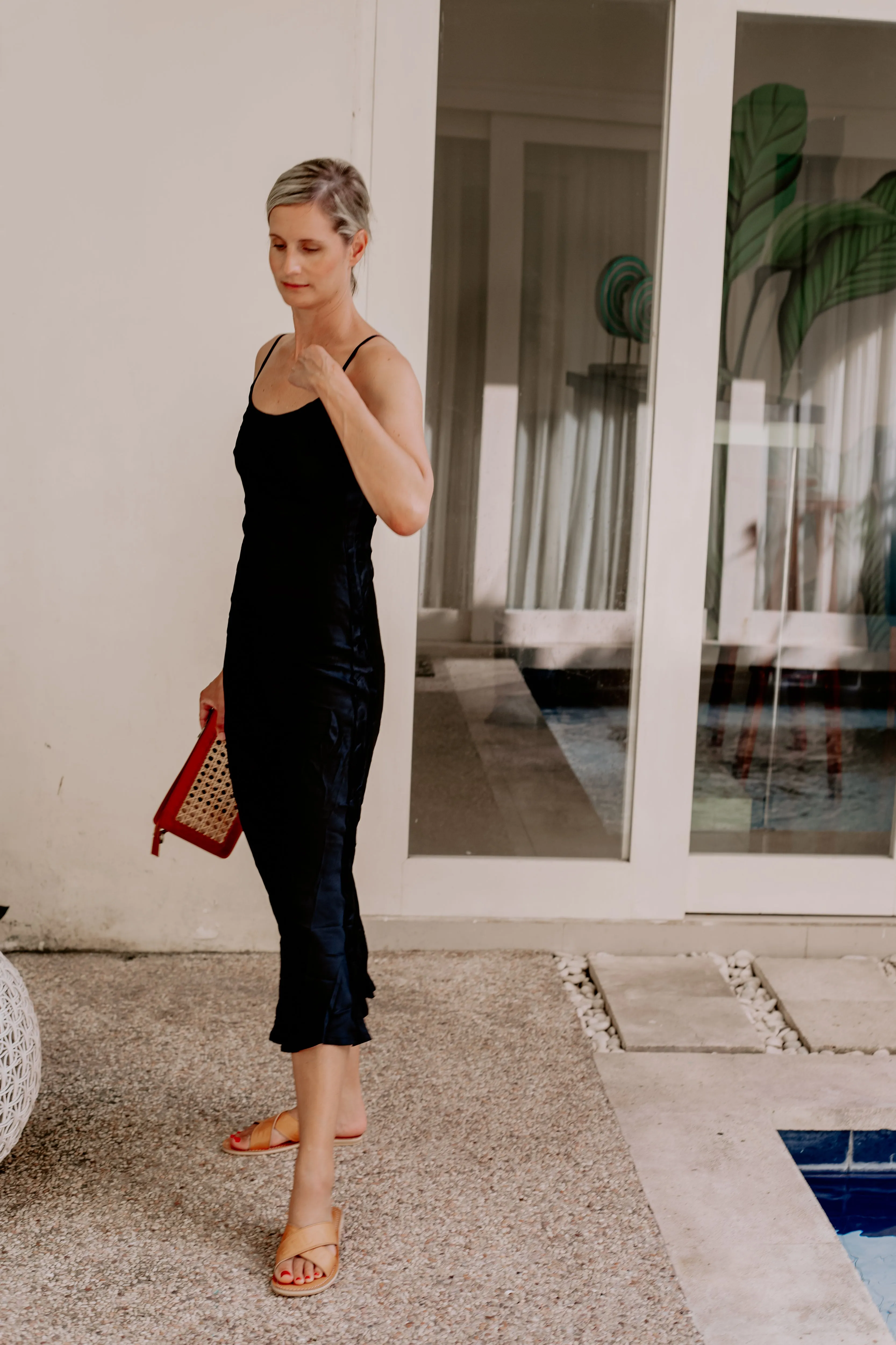 Eco Silk Dress Jett