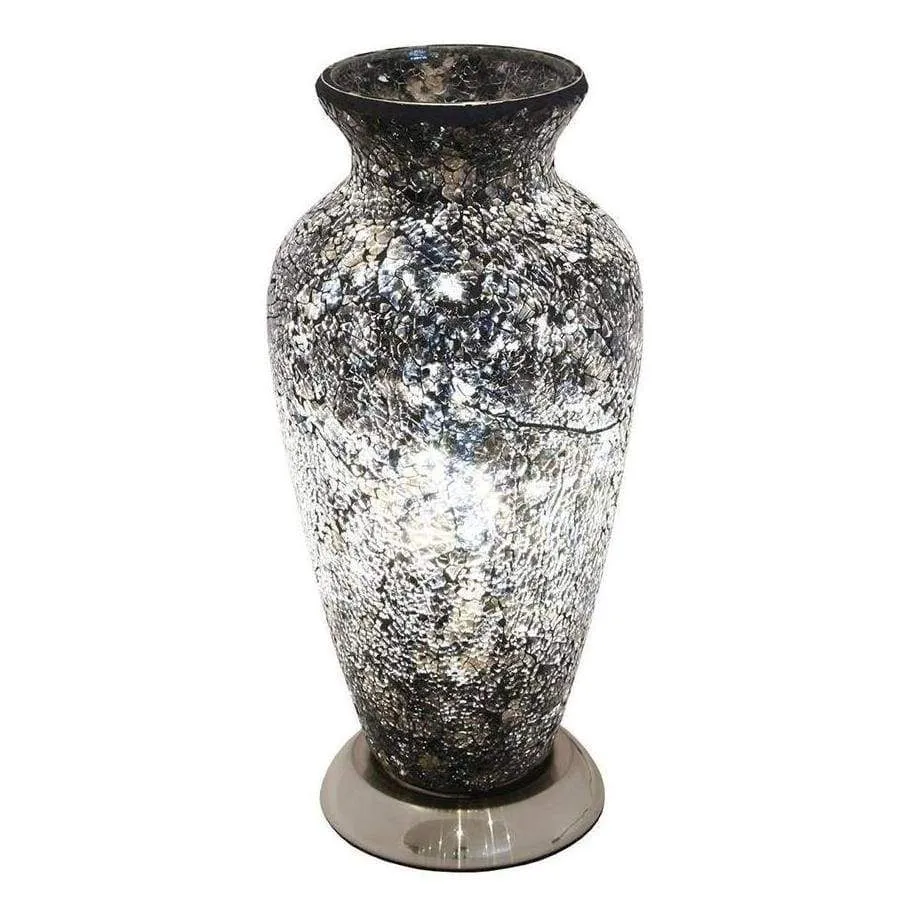 Febland Black Mosaic Vase Lamp