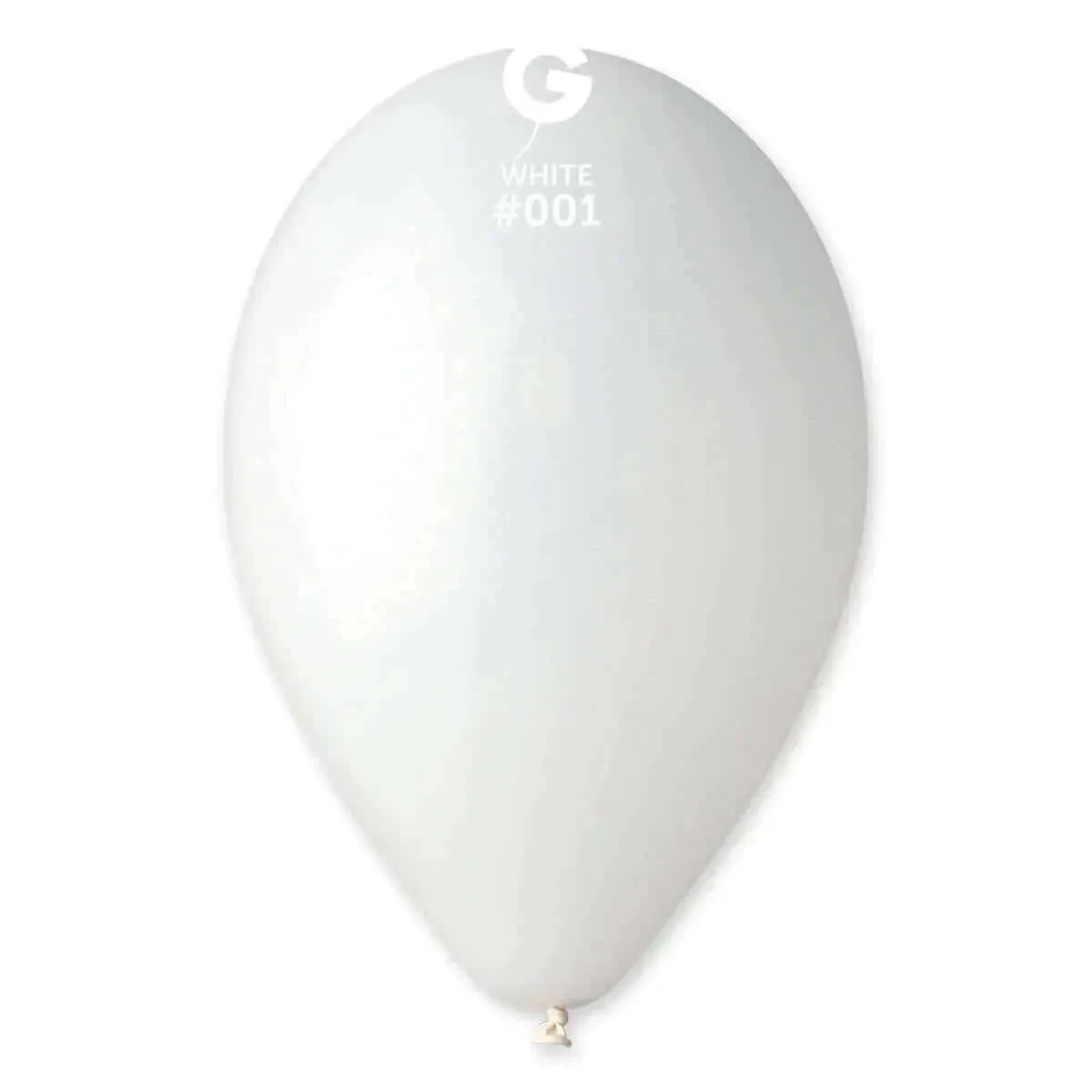 Gemar - 12" White Latex Balloons #001 (50pcs)