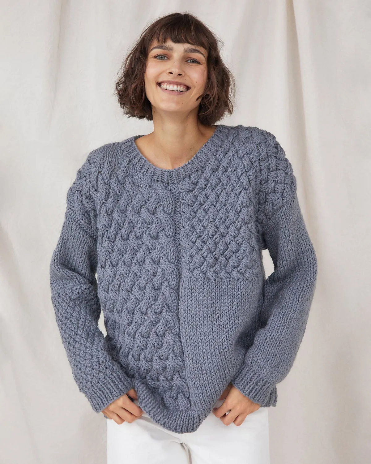 Heartbreaker Alpaca & Wool Sweater Grey