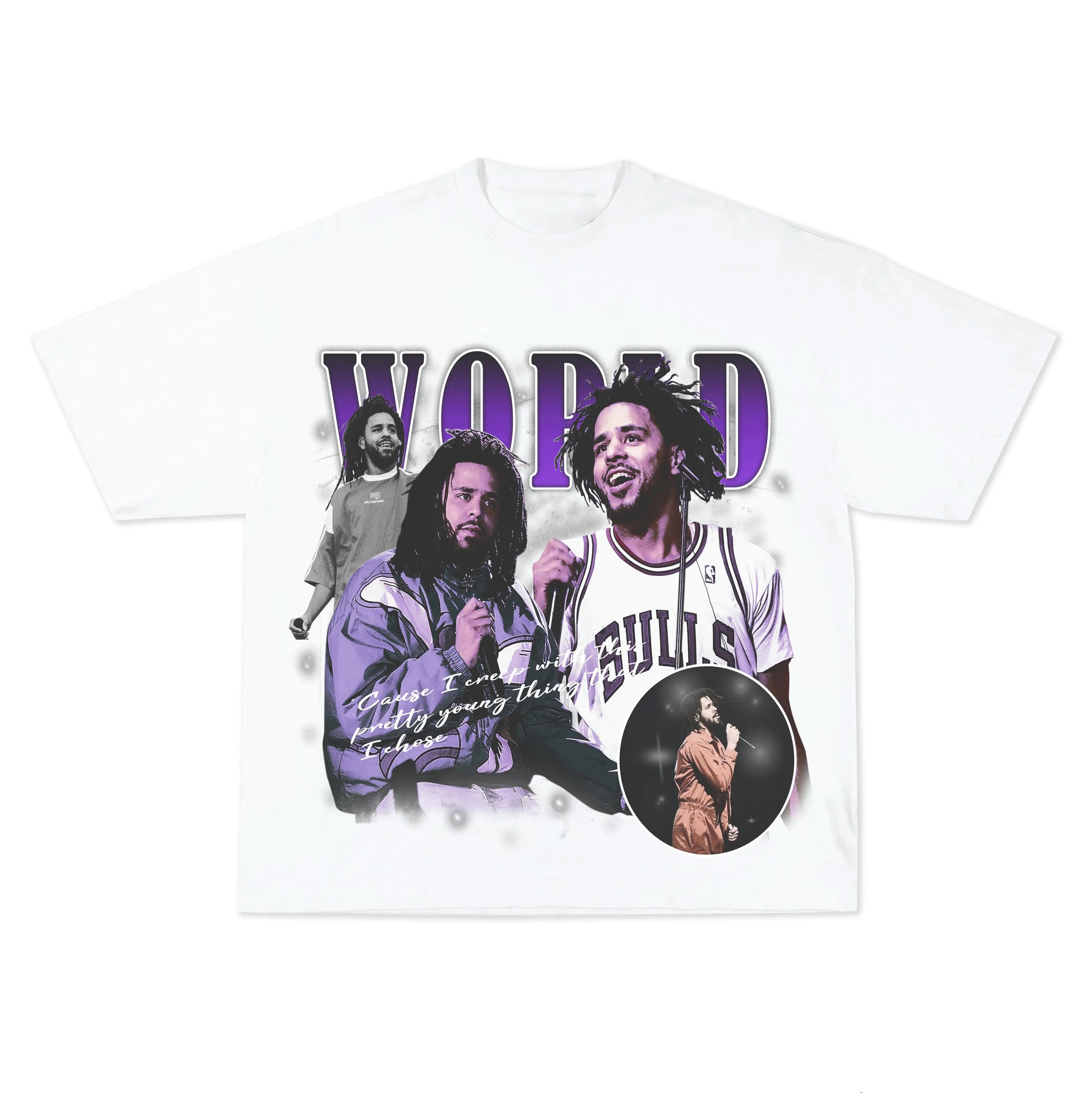 Hip-hop fashion brand distributes printed short-sleeved T-shirts