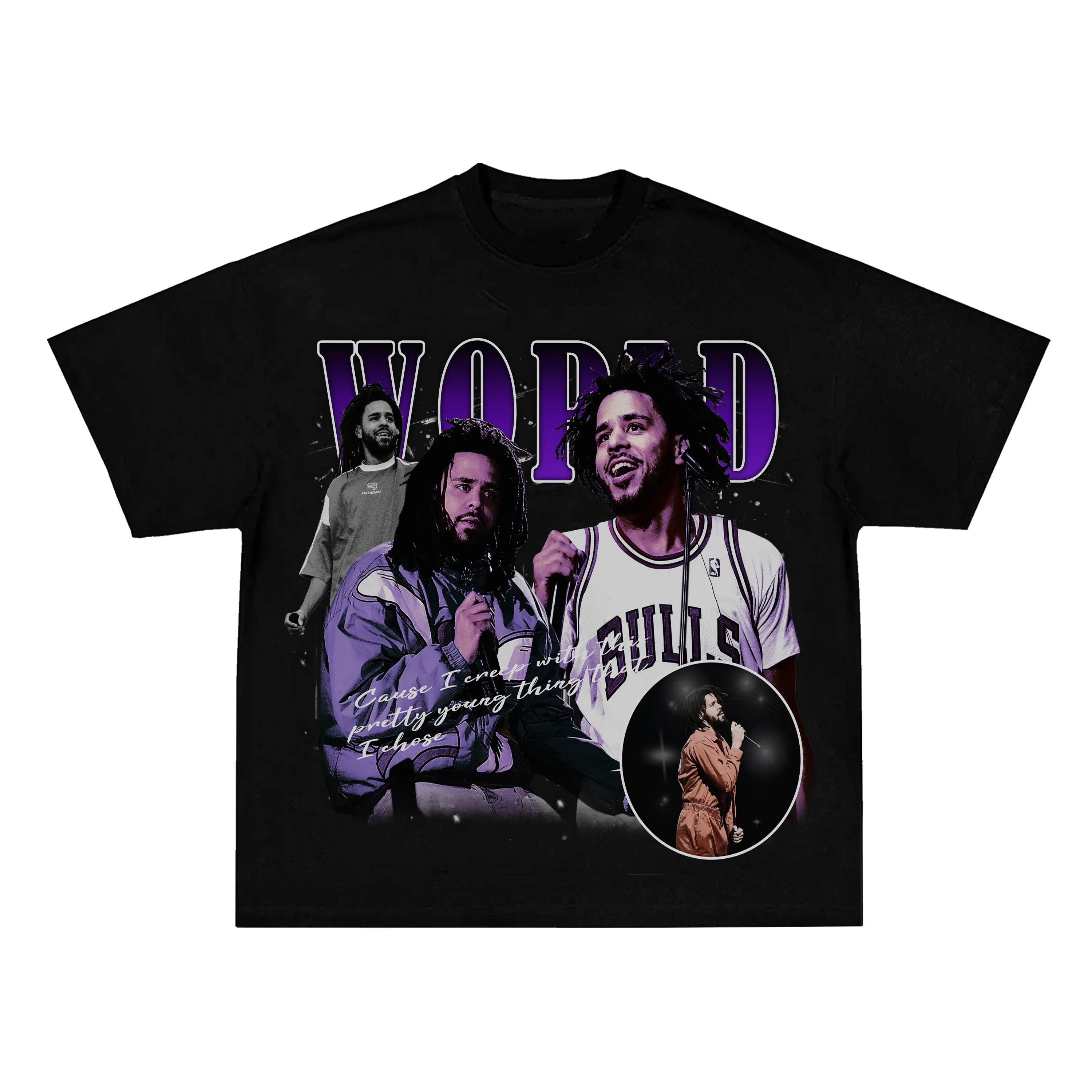 Hip-hop fashion brand distributes printed short-sleeved T-shirts