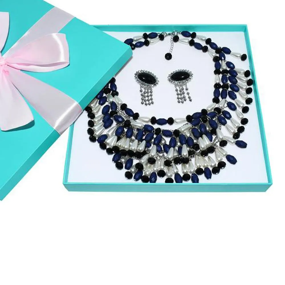 Holly Black Fringe Dress & Oversized Jewelry Set Inspired By BAT (Rental)
