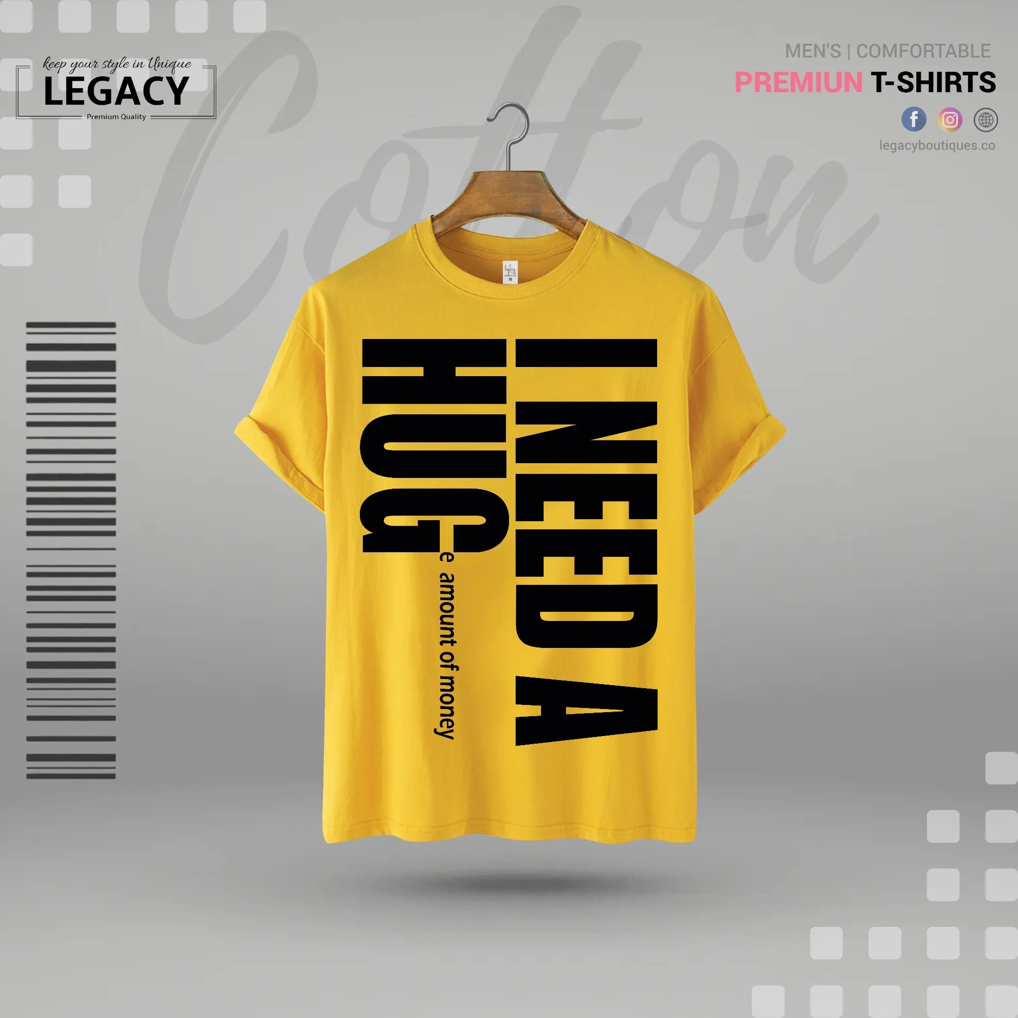 I need a huge amount of money Men Premium Designer Edition T Shirt