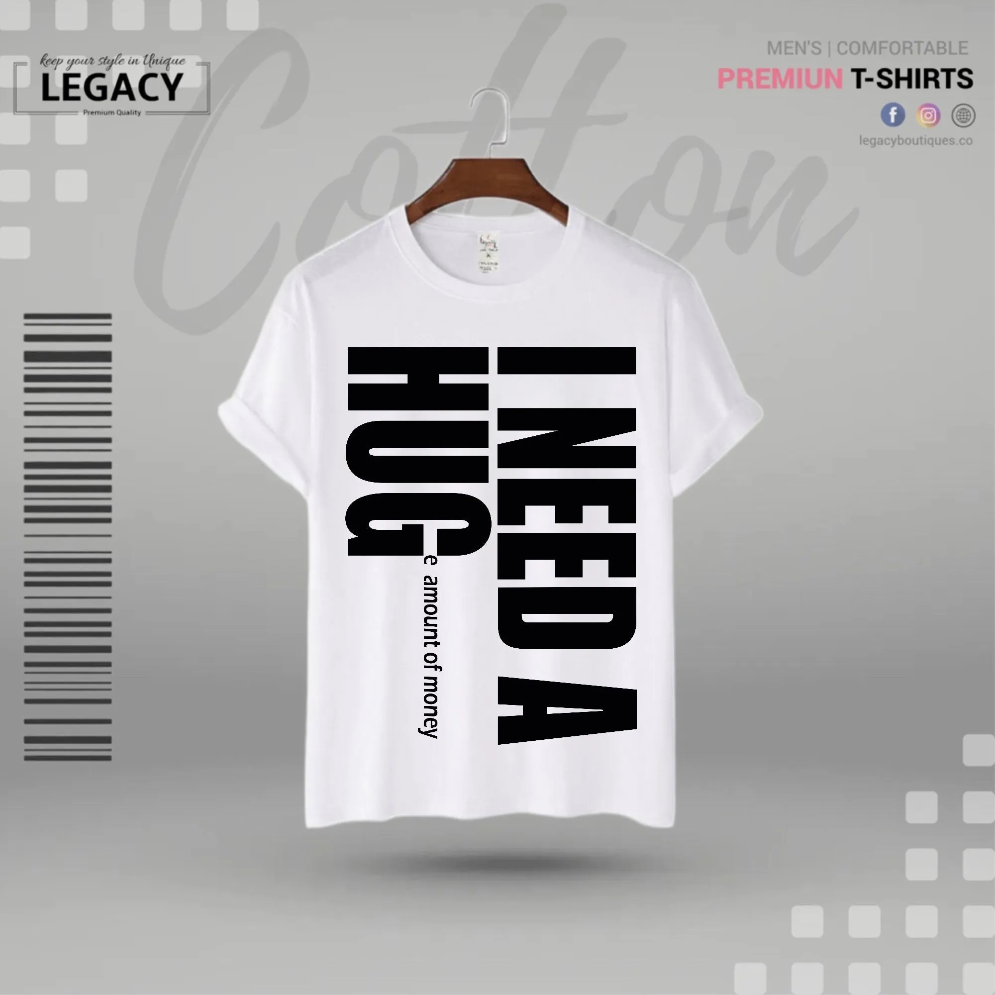 I need a huge amount of money Men Premium Designer Edition T Shirt