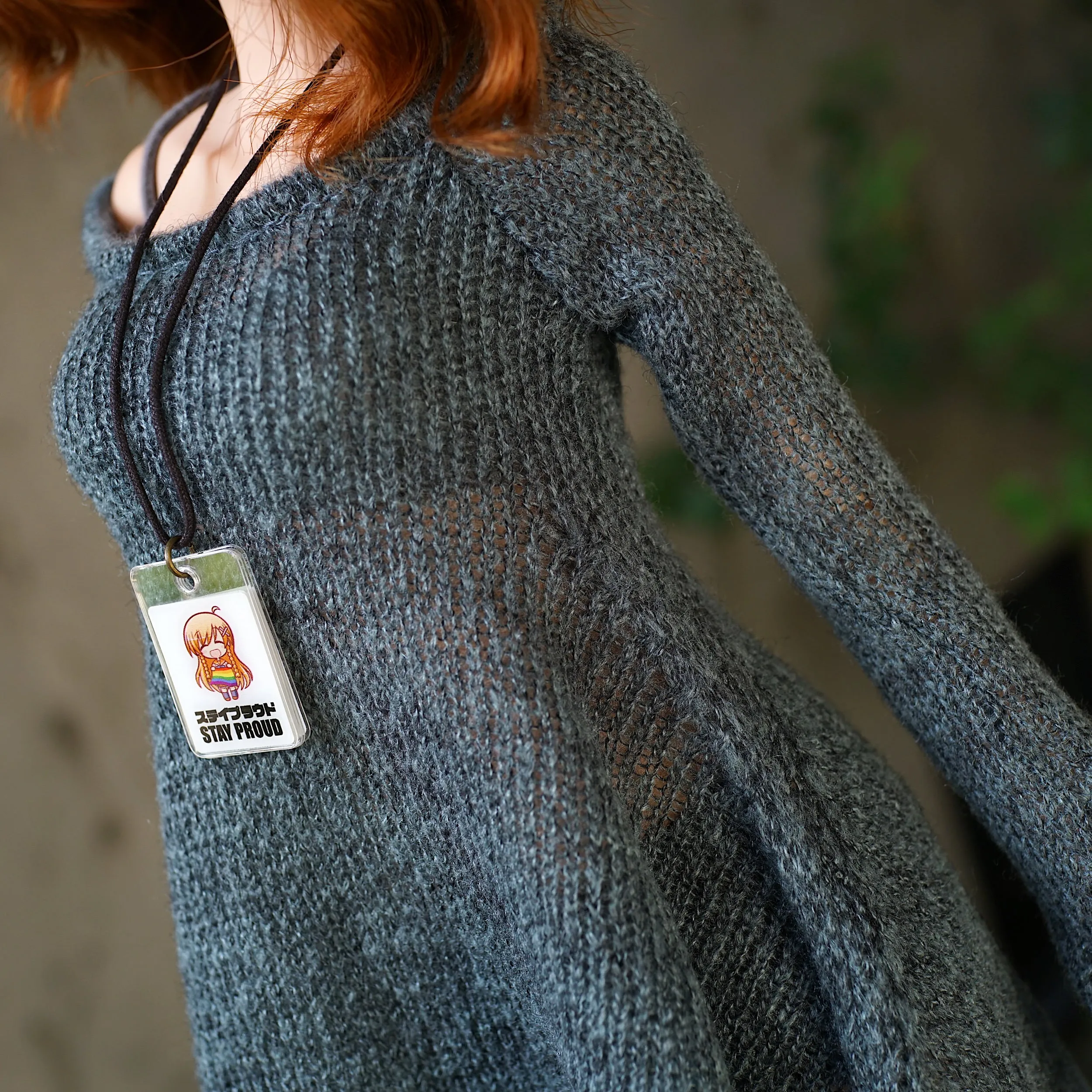 Irregular Hem Sweater (Ash Blue)