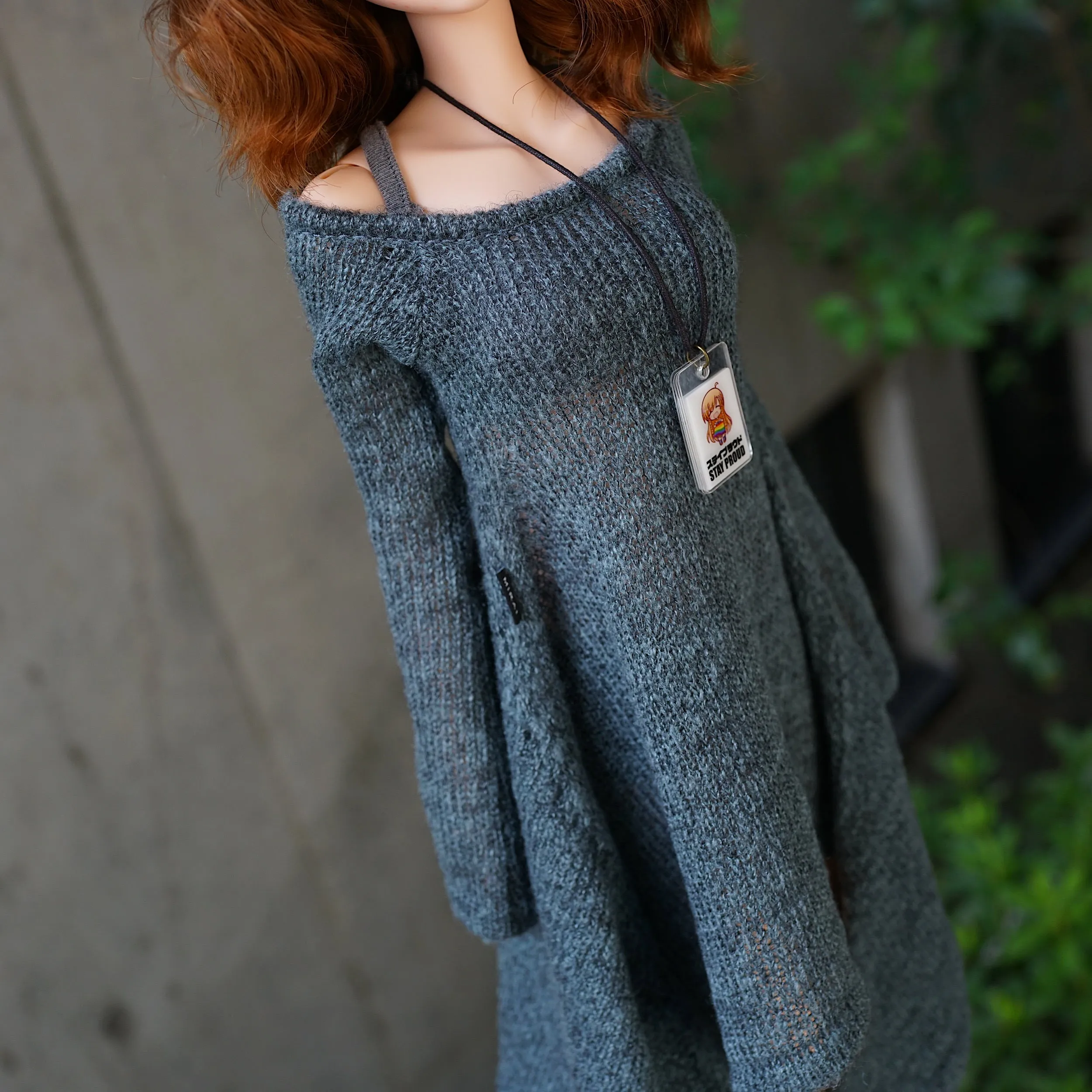 Irregular Hem Sweater (Ash Blue)