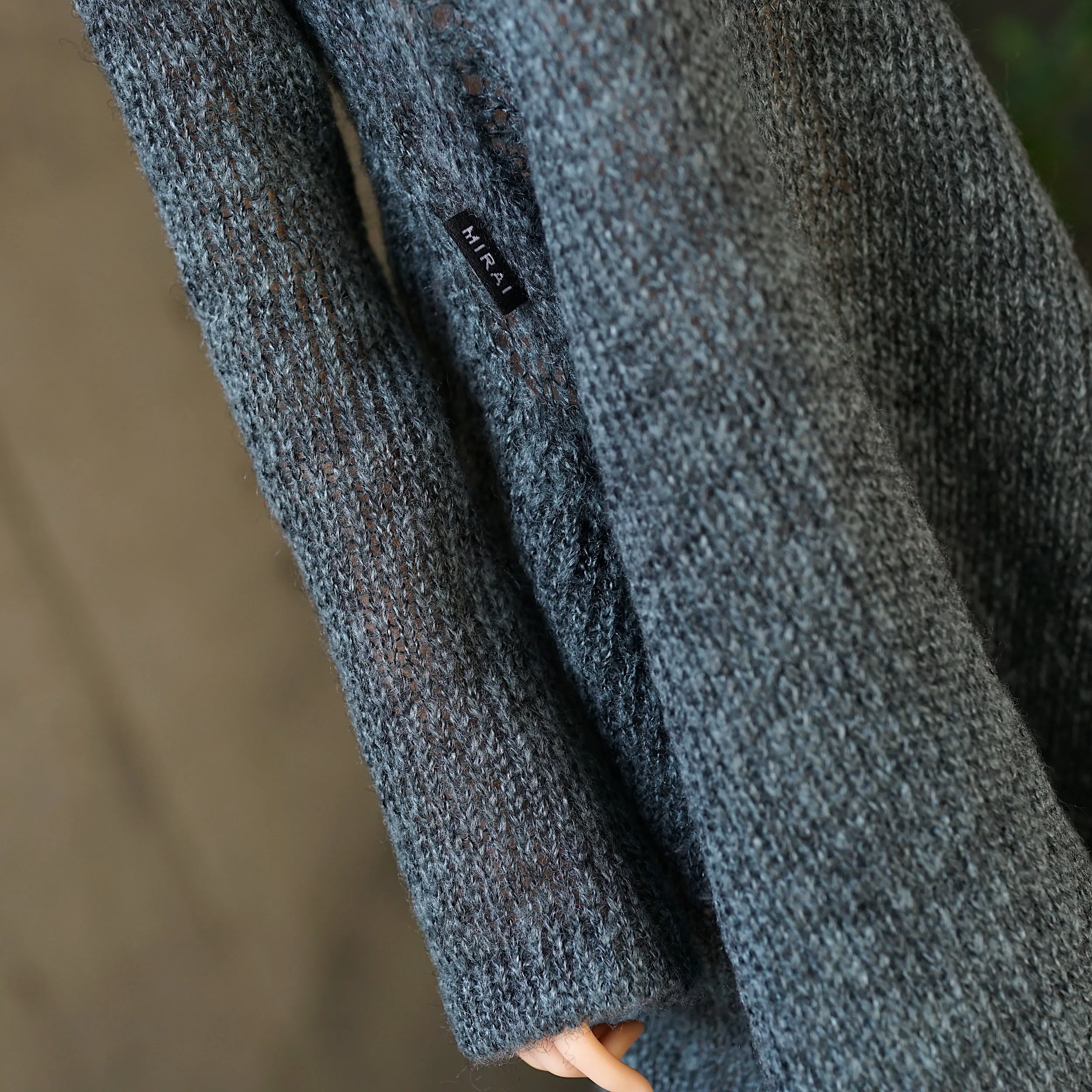 Irregular Hem Sweater (Ash Blue)