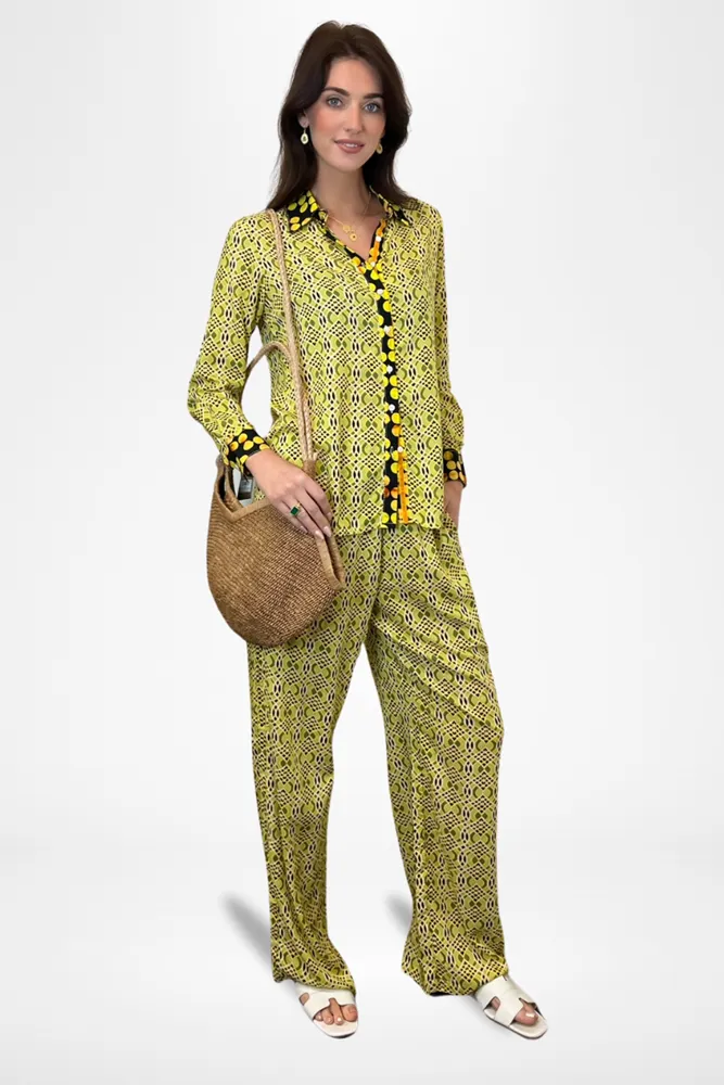 Kai Shirt In Geo Print  By Pixi Carnival