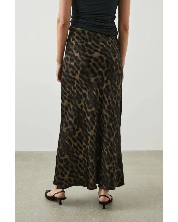 Leia Umber Leopard Skirt
