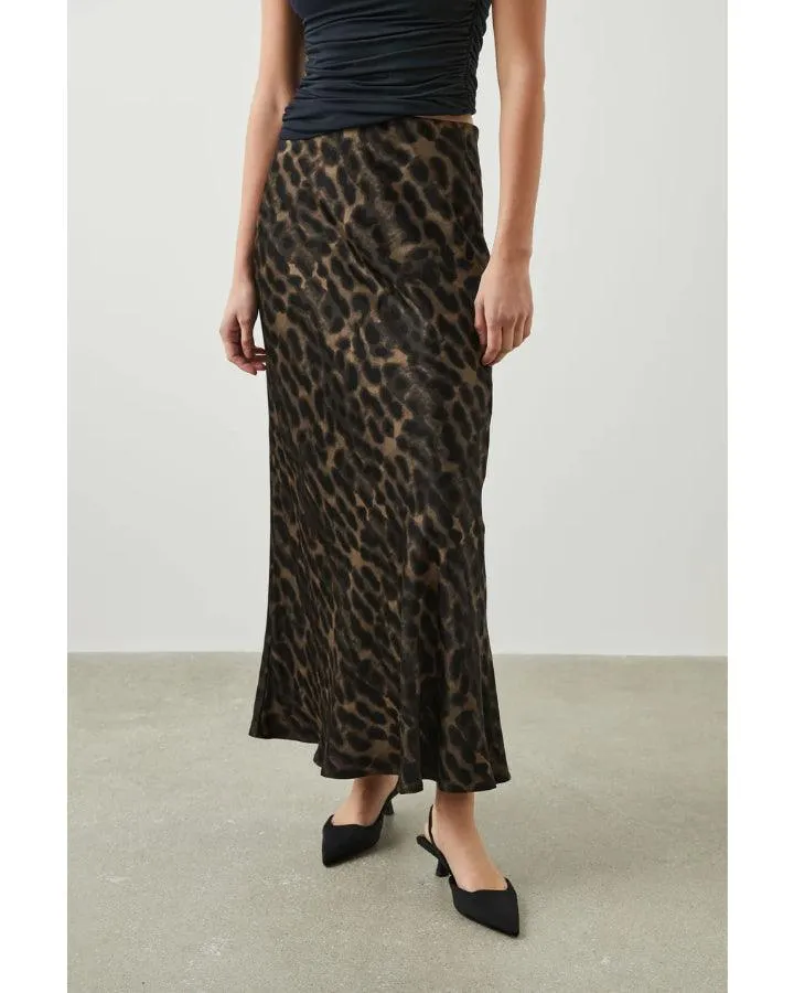 Leia Umber Leopard Skirt