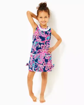 Lilly Pulitzer Girls Little Lilly Knit Shift Dress Multi Flitting About