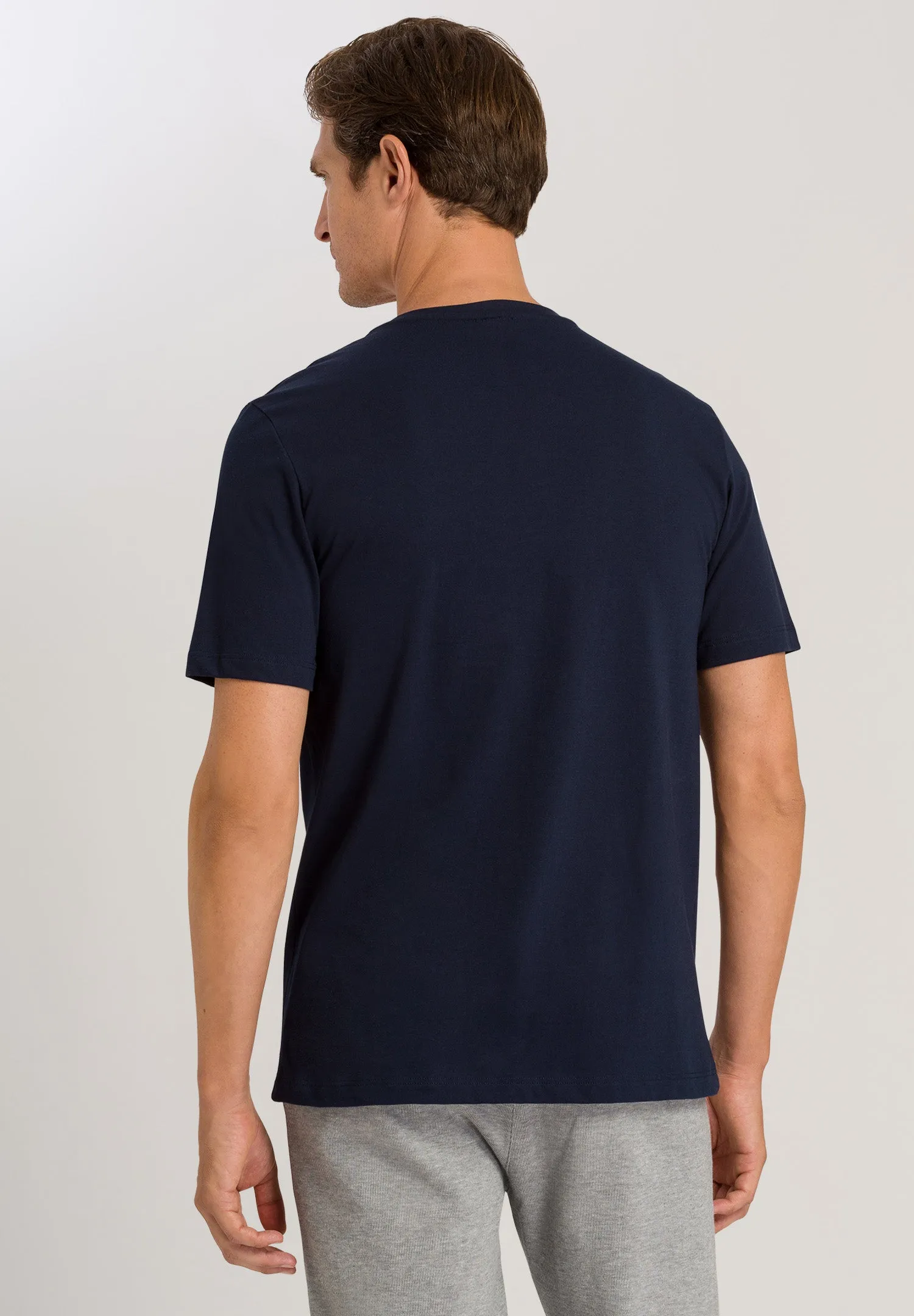 Living Shirts Jersey Cotton Crew Neck T-Shirt | Deep Navy 75050-1610