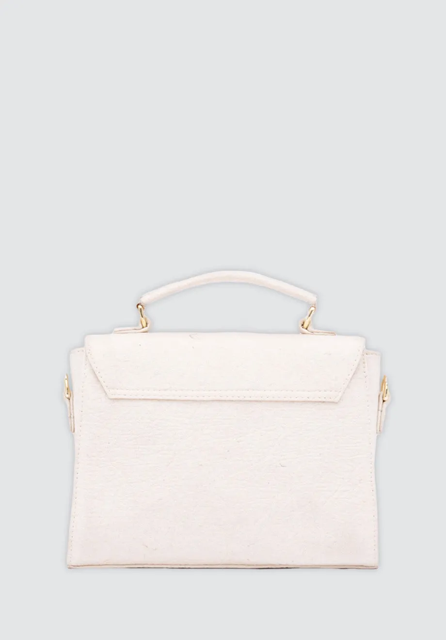 London LHR - Piñatex® Saddle Bag | Latte
