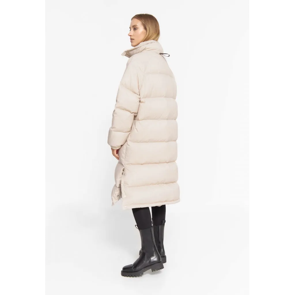Long Puffer Jacket - Sand