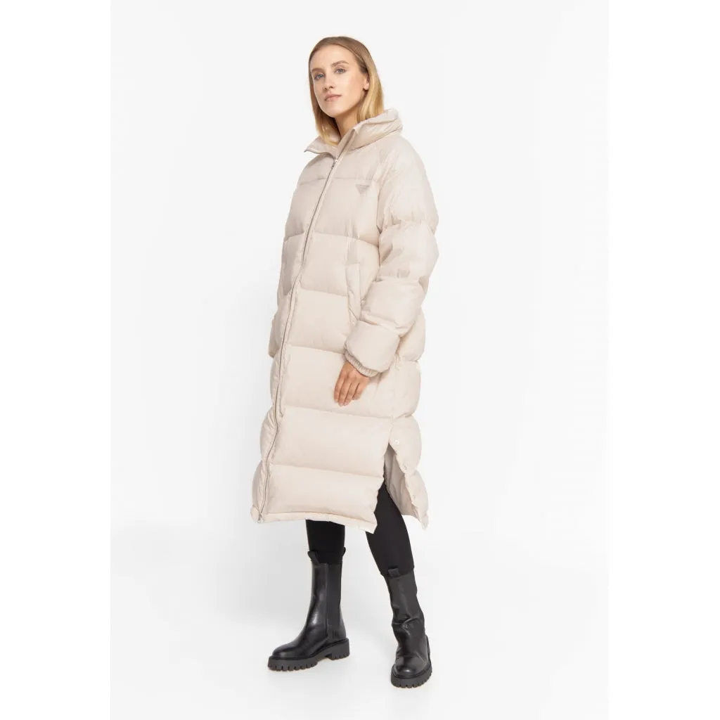 Long Puffer Jacket - Sand