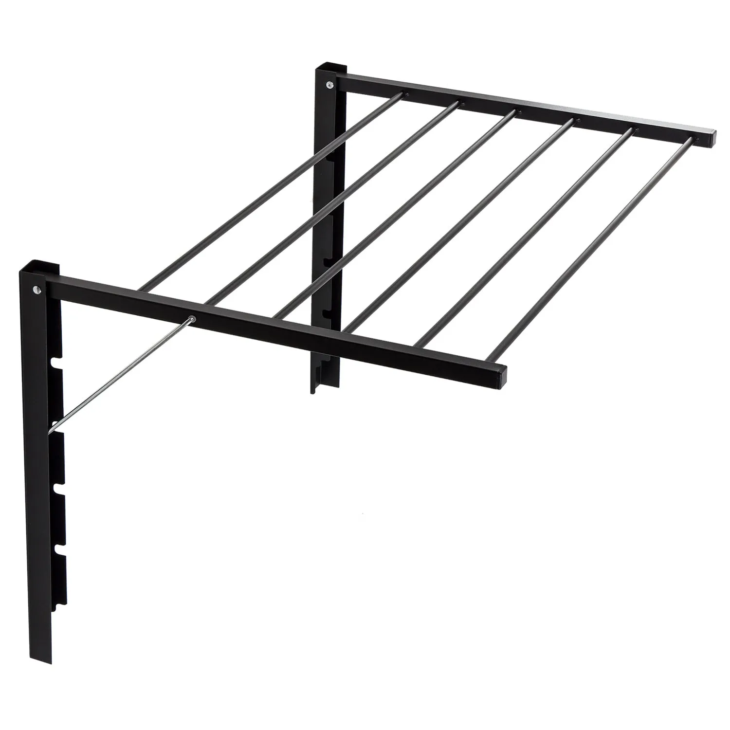 Majka wall-mounted clothes dryer wall-mounted drying rack (80cm, Black)