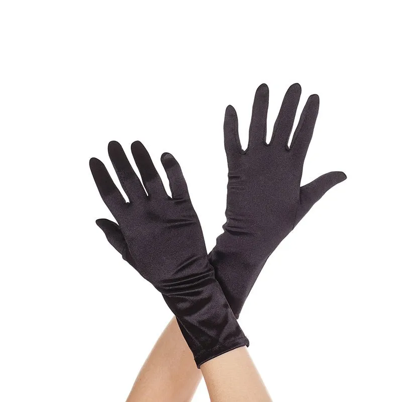 Medium Long Gloves - Black