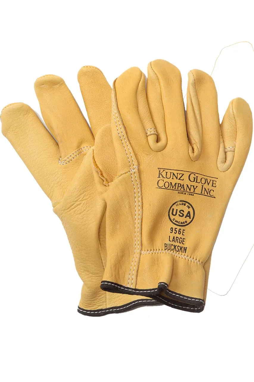 NSA 956E KUNZ Buckskin Driver Style Work Gloves