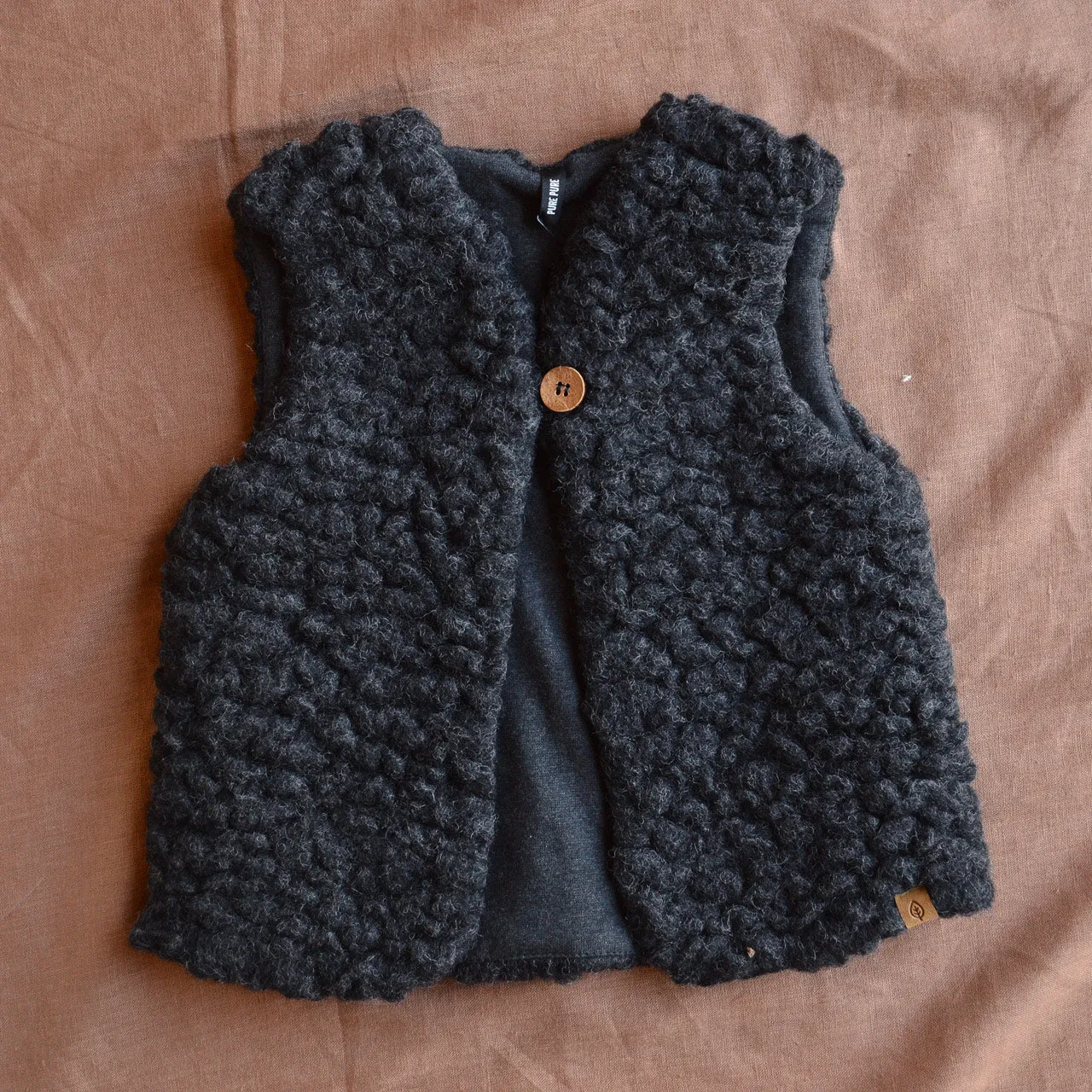 Plush Vest - Wool/Tencel Teddy (1-6y)