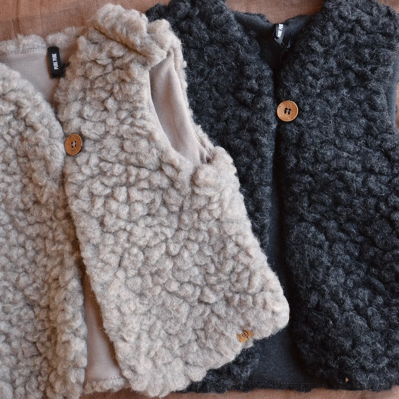 Plush Vest - Wool/Tencel Teddy (1-6y)