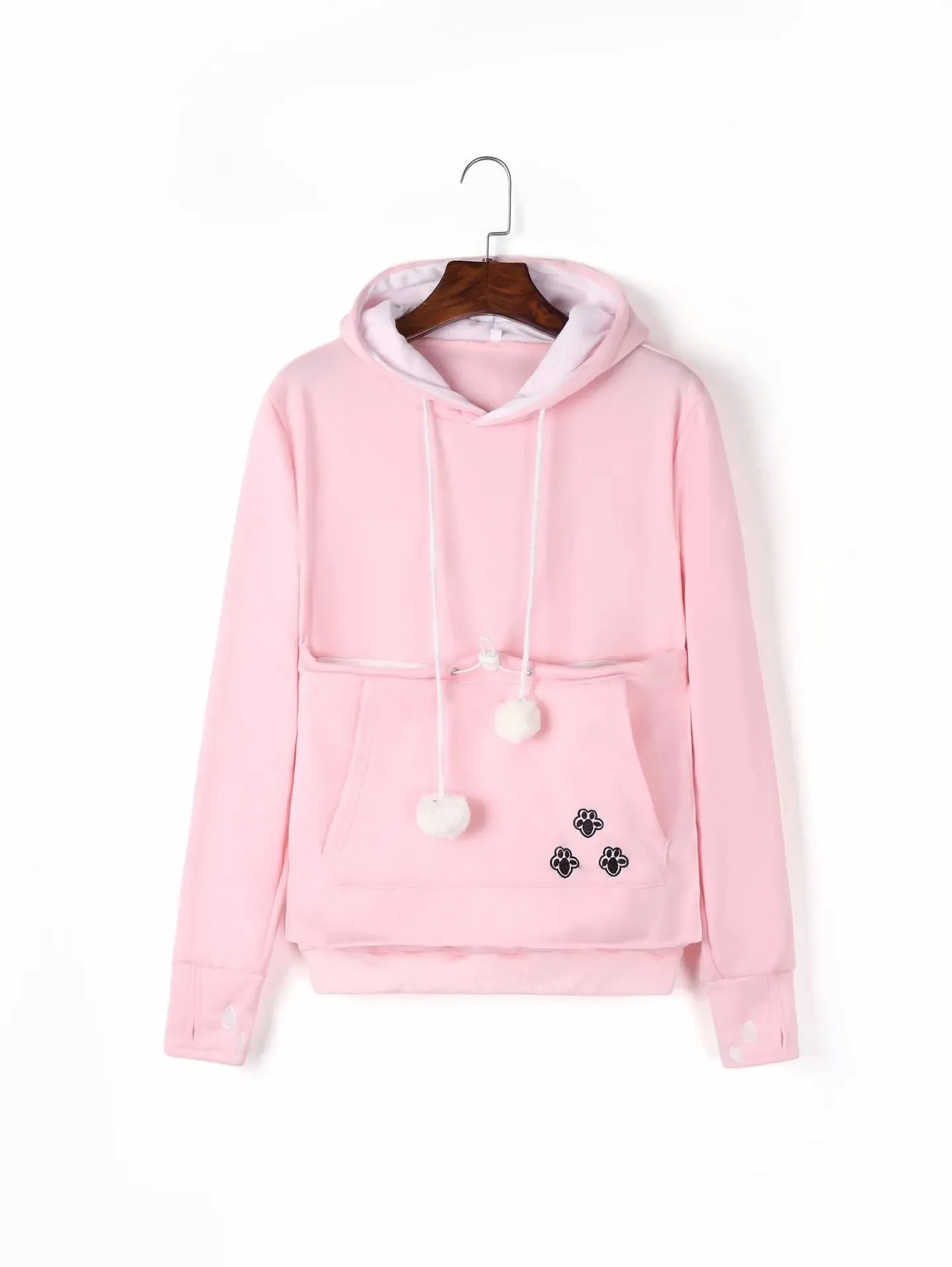 pullover sweatshirts Cute Hoodies Pullover Sweatshirts With Pet Pocket For Cat Clothes Winter Women