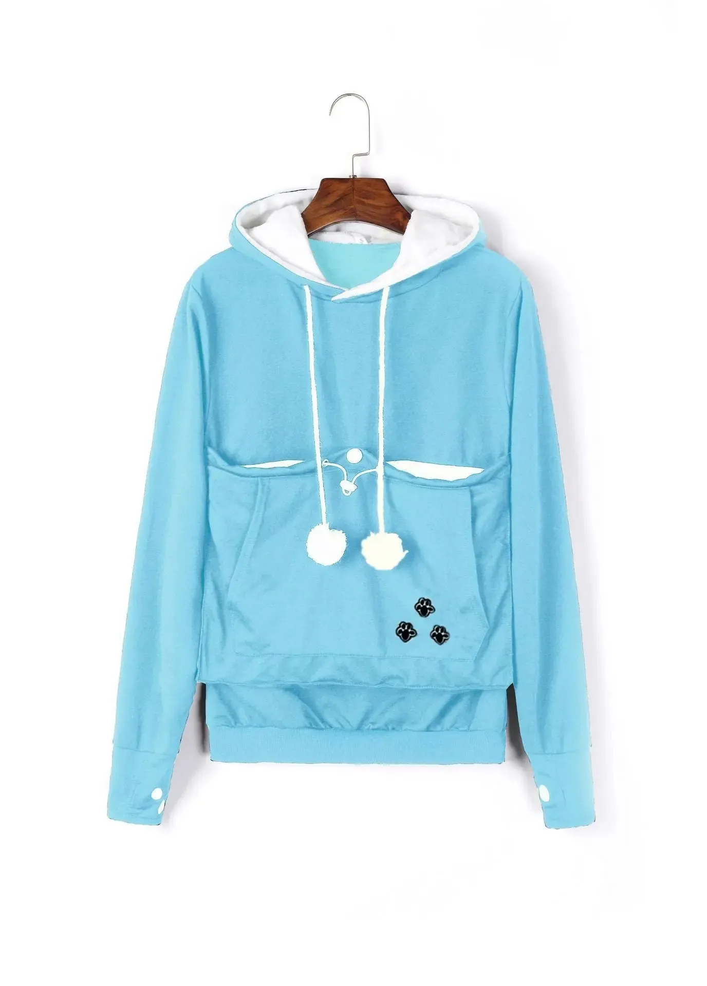 pullover sweatshirts Cute Hoodies Pullover Sweatshirts With Pet Pocket For Cat Clothes Winter Women