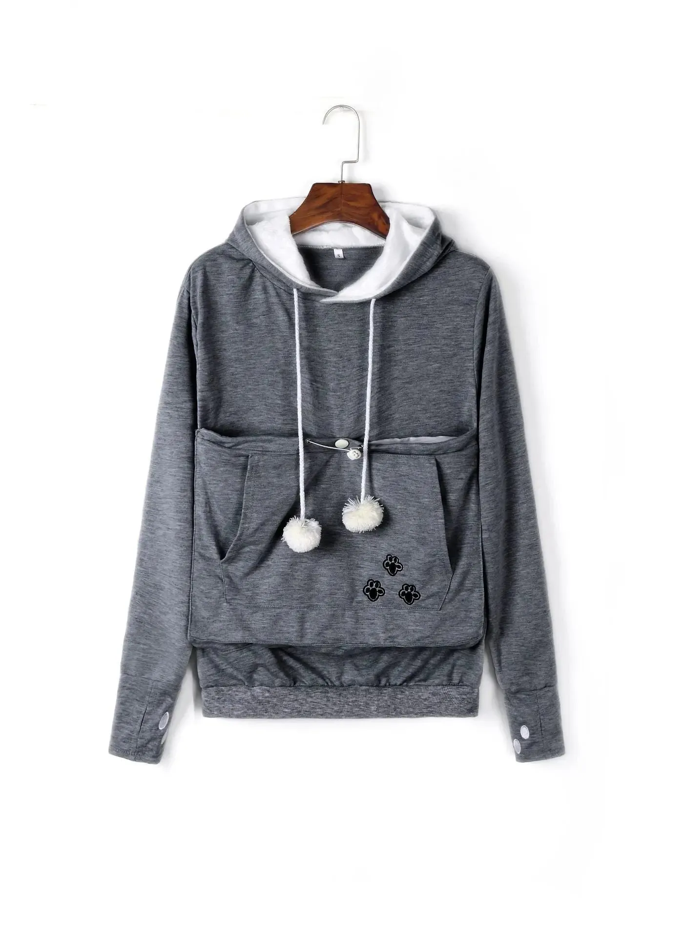 pullover sweatshirts Cute Hoodies Pullover Sweatshirts With Pet Pocket For Cat Clothes Winter Women