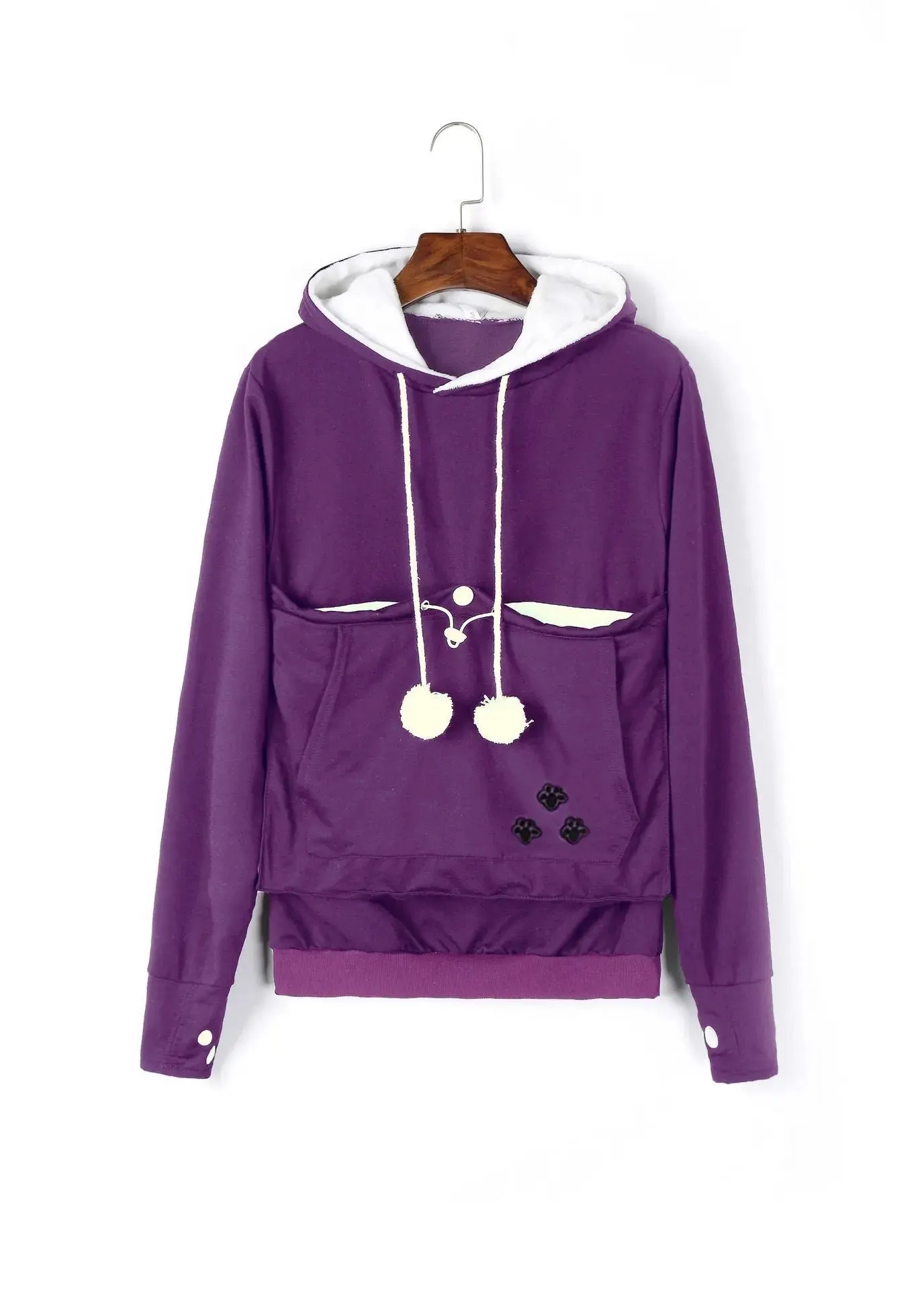 pullover sweatshirts Cute Hoodies Pullover Sweatshirts With Pet Pocket For Cat Clothes Winter Women