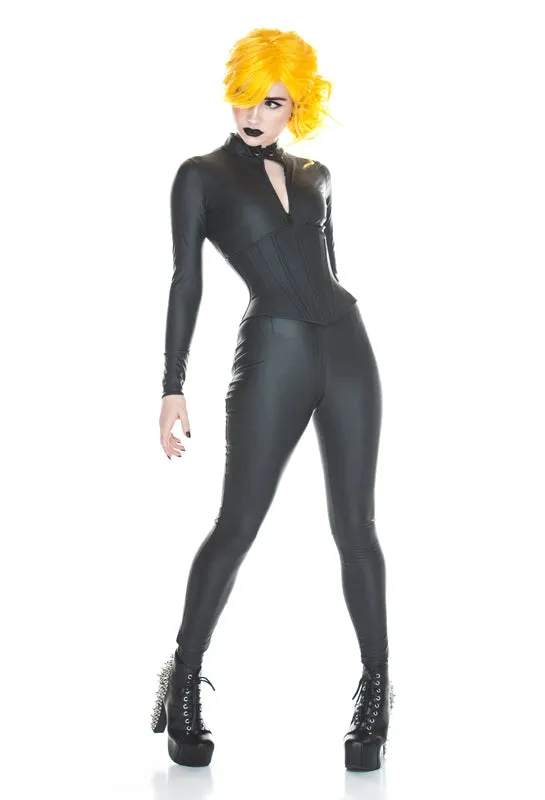 PVC Catsuit with a Collar