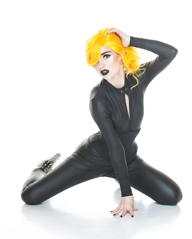 PVC Catsuit with a Collar